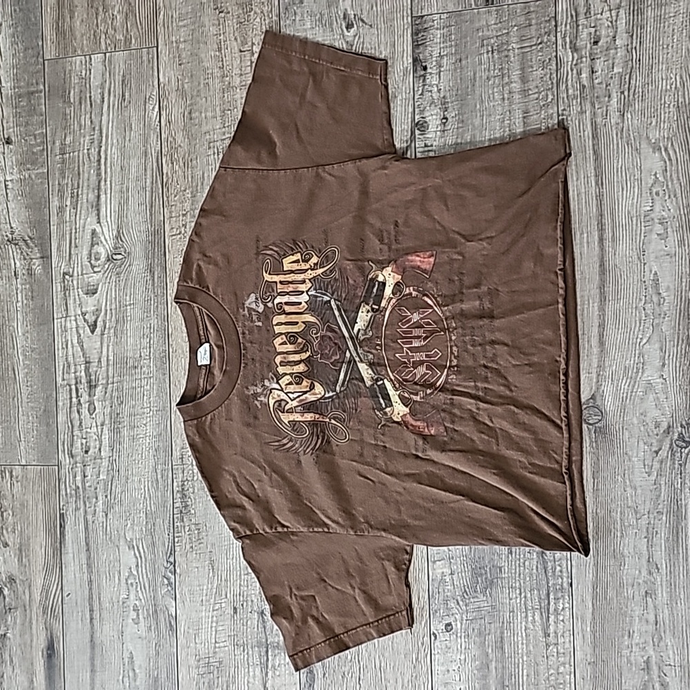 Styx Renegade Large Noth American Tour Brown Concert Tee
